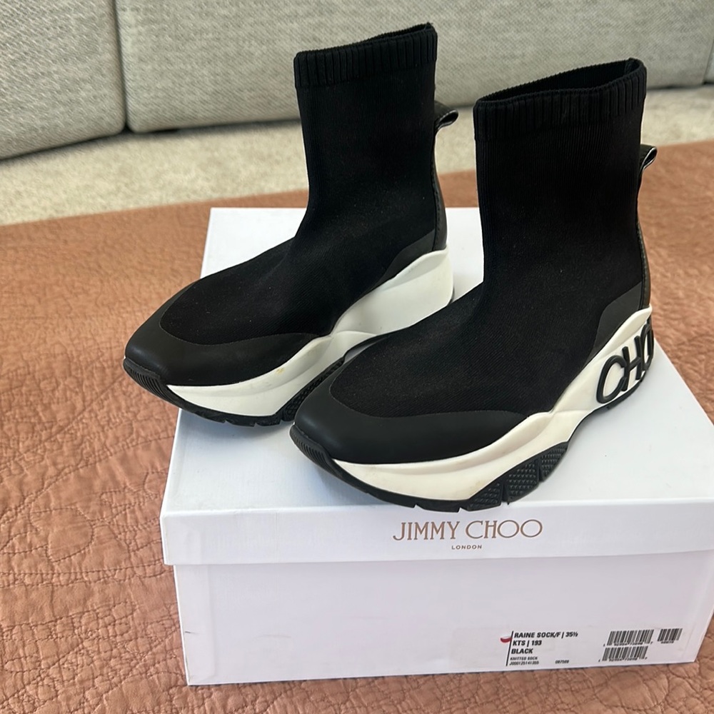 Women’s Jimmy Choo sock sneakers size 35 1/2